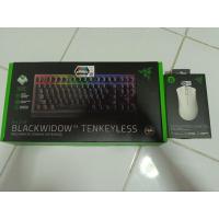 ราคา คีย์บอร์ดพร้อมเมาส์ razer blackwidow v3 TKL green switch (27720812087)