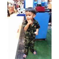 ราคา เสื้อมีลาย ชุดทหารเด็ก ผ้าเดียวกับชุดทหารแท้!! ชุดฝึกทหารเด็กเวสทหารเด็ก พรางทบ. ชุดทบ. ลายพรางเด็ก (25772139300)