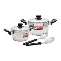 ราคา ZEBRA ชุดหม้อ 18 และ 20 ซม. TIGER 6 ชิ้น (16190353905)