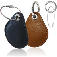 ราคา ซองหนังสําหรับ Airtags 2021,ป้ายmoto 2024 เป็นอุปกรณ์เสริมพร้อมพวงกุญแจเชื่อมต่อ Tracker/locator สําหรับกุญแจ,กระเป๋า,ปลอกคอสุนัข,ฝาครอบ Airtag ป้องกัน finder (สีดํา,สีน้ําตาล) (41053230958)