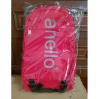 ราคา ใหม่ แท้ anello กระเป๋าเป้ Big Logo Print Daypack สีแดง (7411394453)