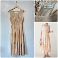 ราคา Earth music & ecology เดรสแขนกุดขนมชั้น เดรสญี่ปุ่นมือสอง (27832143991)