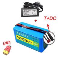 ราคา แบตเตอรี่ลิเธียม 24V 30AH/48AH/100AH แบต 1000W E-bike 29.4V BMS + charger มอเตอร์ไซค์ไฟฟ้า สกู๊ตเตอร์ไฟฟ้า F002 (25543572988)