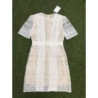 ราคา เดรสลูกไม้งานป้าย Jariya มือ1 ซับในทั้งชุดสีขาว (5391093923)