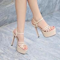 ราคา รองเท้าส้นสูง รองเท้าแฟชั่นส้นสูง6นิ้ว เสริมหน้า2นิ้วพร้อมส่ง (14868496775)