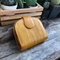 ราคา กระเป๋าสตางค์หนัง ใบสั้น หนังแท้ 100% มือสอง ญี่ปุ่น (6915620763)