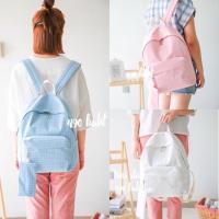 ราคา กระเป๋าเป้ลายตาราง Pastel + แถมกระเป๋าใบเล็ก (159109500)