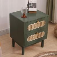 ราคา ตู้ข้างเตียงไม้ยางพาราไม้เนื้อแข็งตู้เก็บของห้องนอนตู้ข้างเตียงขนาดเล็กหรูหราเรียบง่ายทันสมัย LP0Z (29859010714)