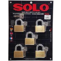 ราคา กุญแจล็อค กุญแจมาสเตอร์คีย์ SOLO (5ตัวชุด) (25422255489)