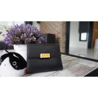 ราคา ของแท้!! กระเป๋าสตางค์ใบสั้น ELLE 3พับใส่บัตรได้ 7 ใบ (447076745)