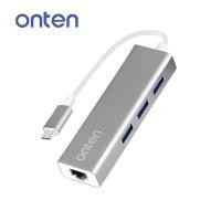 ราคา USB-C to 3-Port HUB USB3.0 with Ggigabit LAN Ethernet Adapter / U9593 (24736528838)