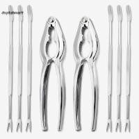 ราคา ✴★8 Piece Seafood Tool Kit, Stainless Steel Crab Leg Cracker and Forks Nut Cracker Set Shel (17766509428)