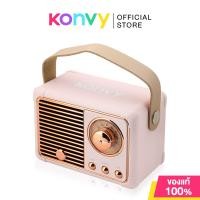 ราคา Konvy Portable Retro Bluetooth Speaker #Pink คอนวี่ ลำโพงบลูทูธแบบพกพา สีชมพู. (23577966158)