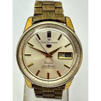 ราคา SEIKO Seikomatic5 Deluxe Water 30 Proof Diashock 23jewels Automatic ตัวเรือนทองชุบฝาหลังปลาโลมา นาฬิกาผู้ชายมือสองของแท้ (24662631859)