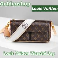 ราคา หลุยส์วิตตอง Louis Vuitton Vivacité Bagกระเป๋าสะพาย LV จริง สินค้าขายร้อน (27476976204)