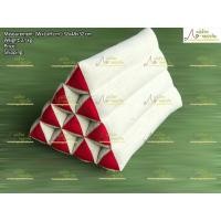 ราคา หมอนสามเหลี่ยมไทยโบราณ สีพื้น ขาวคาดแดง ขนาด32x50x30cm ของแท้ดั้งเดิม ไม่แท้ยินดีคืนเงิน3เท่า (4845328803)