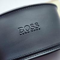 ราคา กล่องแว่นตา Hugo Boss กล่องหนัง ซองแว่น ซองแว่นตา กล่องแว่นกันแดด ฮิวโก้ บอส ของแท้ Orange หนัง สีดำ (26334165928)