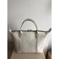 ราคา กระเป๋าหนังจระเข้แท้ ทรง longchamp สีหิมาลายัน (7977730454)