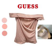 ราคา GUESS แท้ เสื้อปาดไหล่ สีชมพุนู้ด (15986317314)