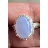 ราคา แหวนหยกพม่า สีม่วงลาเวนเดอร์ Jade Jadeite type A หยกพม่าแท้ 100% (28351868567)