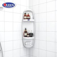 ราคา ติดง่าย Queen ชั้นวางของในห้องน้ำ เข้ามุม 3 ชั้น ของแท้จากโรงงาน ขนาด 32x92x15 ซม. (24592033004)