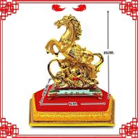 ราคา K151ม้ามงคล ยืนบนน้ำเต้าทอง (4332702897)