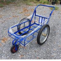ราคา (ล้อมือสอง17นิ้ว)รถเข็นสามล้อ โครงเหล็กสีน้ำเงิน (ขนาด 8ปี๊บ 50x100 cm)-ล้อหน้าแม็กซ์เหล็ก ยางตัน (2769533671)