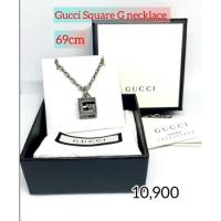 ราคา ของแท้ 100% สร้อยคอ Gucci Square G Necklace (12075531450)