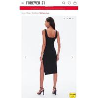 ราคา เดรสยาวสีดำงานป้ายforever21 (10962395577)