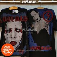 ราคา [ MARILYNN MANSON ] OVP All Over Print Original Bootleg เสื้อร๊อควินเทจ มาริลีน แมนสัน papamama vintage (21669999432)