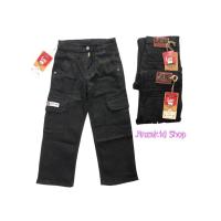 ราคา กางเกงยีนส์สีดำCargoเด็ก4-12ปีงานสวยมาก ผ้านิ่มยืดใส่สบาย พร้อมส่ง (24833302926)
