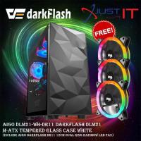 ราคา Aigo Darkflash Dlm21 M-Atx เคสกระจกนิรภัย - สีดํา/ขาว (21980134353)