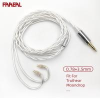 ราคา Faaeal สายเคเบิลอัพเกรดหูฟัง Litz 5N OCC สายทองแดงคริสตัล ชุบเงิน 2Pin QDC 3.5 4.4 มม. สําหรับหูฟัง KZ Moondrop Truther (25422564676)