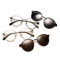 ราคา แว่นสายตา Polaroid รุ่น PLD 6158 ทรงกลม พร้อมคลิปออน กัน UV400 Polarized ตัดแสงสะท้อน ขนาด 51mm (9854500075)