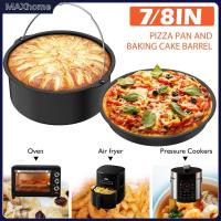 ราคา อุปกรณ์เสริมหม้อทอดอากาศ 2 ชิ้นกระทะพิซซ่าและอบเค้กบาร์เรลเคลือบไม่ติด SHOPTKC1620 (43700140815)