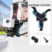 ราคา หมวกกันน็อค Chin Mount, สายรัดรถจักรยานยนต์สําหรับ Insta360 X3/Go 3/Go 3s/One X 2/ace Pro 2/One RS/GoPro/Insta 360 One R, DJI Action 5 Pro 4/3 (25982669650)