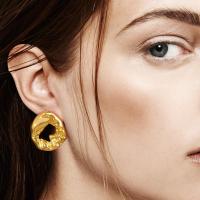 ราคา Vnox ต่างหูสตั๊ด ชุบทอง 18K ทรงไม่สมมาตร แฟชั่น สําหรับผู้หญิง (22656918584)