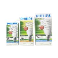 ราคา หลอดประหยัดไฟ คอมแพคฟลูออเรสเซนต์ หลอดทอนาโด มีขนาด 12W 15W 24W มี สีขาว และ สีวอร์มไวท์ ยี่ห้อ Philips ฟิลิปส์ (8409973409)