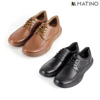 ราคา MATINO SHOES รองเท้าชายลำลองหนังแท้ รุ่น MC/S 4454 - BLACK/TAN (23063914428)