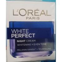 ราคา (ของแท้) L'oreal white perfect night cream ลอริอัล 50g. (8718481333)