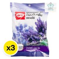 ราคา aro deodorant set เอโร่ ก้อนดับกลิ่น ใช้เพื่อ ดับกลิ่น ไล่แมลง กลิ่นลาเวนเดอร์ 100 กรัม x 3 ชิ้น (26331349341)