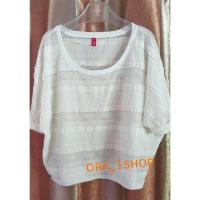ราคา เสื้อลายลูกไม้esprit มือ 2 (838850761)