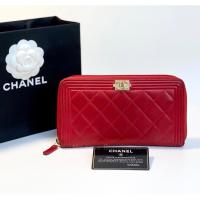 ราคา Chanel Lambskin Boy Zippy Wallet (รับประกันสินค้าแท้ 100%) (23171040576)