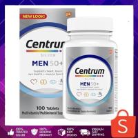 ราคา Centrum Silver Multivitamin 50+ Men 100 Tablets Multimineral USA (24765219302)