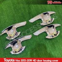ราคา เบ้ามือเปิดประตู Toyota Vios 2013-2017 สีโครเมียม กันรอยประตู เบ้ามือเปิด เบ้ามือจับ LK (23867112994)
