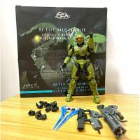 ราคา โมเดลฟิกเกอร์Halo 1/12 Scale Master Chief Infinate Mjolnir Mark VI Gen3 ction figure จัดท่าได้ ขนาดสูง 18 ซม.พร้อมกล่อง (15192123913)