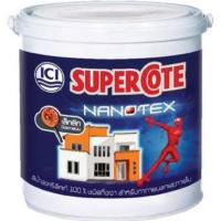 ราคา สีน้ำทาภายนอกชนิดกึ่งเงา DULUX SUPERCOTE NANOTEX ขนาดแกลลอน (22814828392)