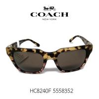 ราคา แว่นตากันแดดผู้หญิง COACH รุ่น HC8240F5558352 Brown tort on top multi smoke solid สินค้าแบรนด์เนมของแท้ 100% (8669442656)