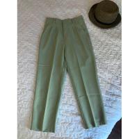 ราคา Kong กางเกงขายาว7ส่วน สีเขียวมิ้น มือสอง (27335127921)