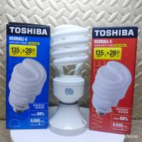 ราคา หลอดตะเกียบ ทรงเกลียว ทวิส Neo-Ball Twist 28W DL/WW E27 Toshiba (26800476636)